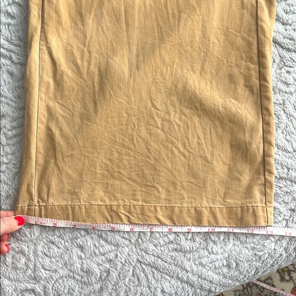 OLD NAVY butter toffee Tan Sleeveless Button-Down wide leg Jumpsuit lagenlook M - Picture 13 of 13